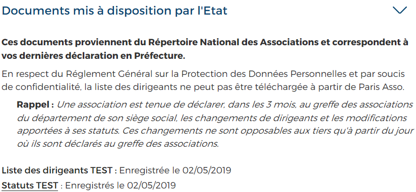 Documents provenant de l'&Eacute;tat