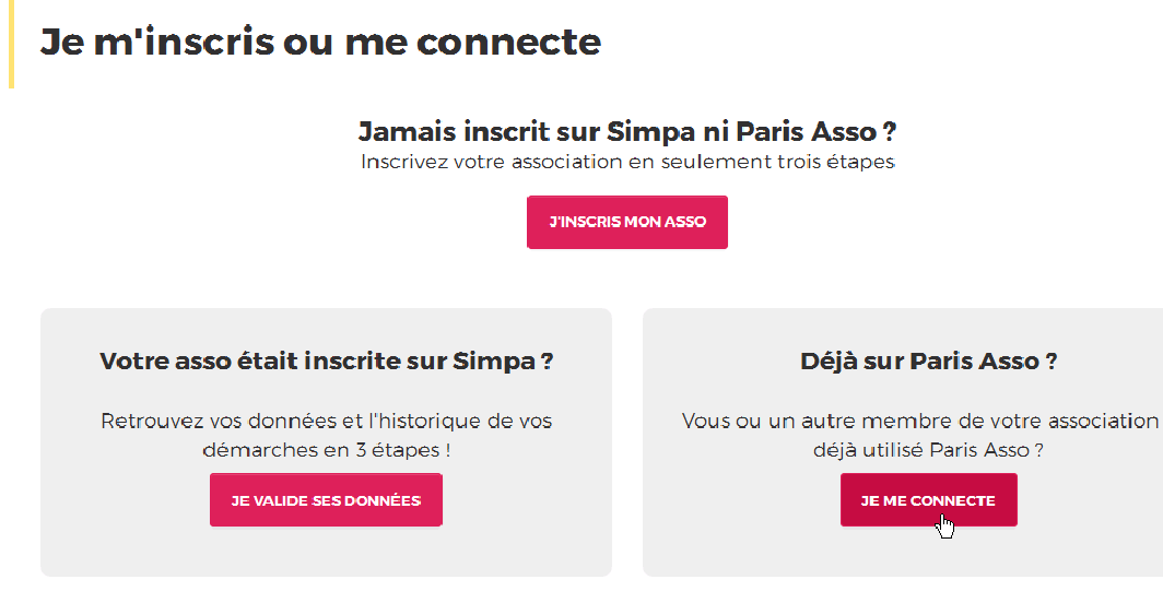 je me connecte